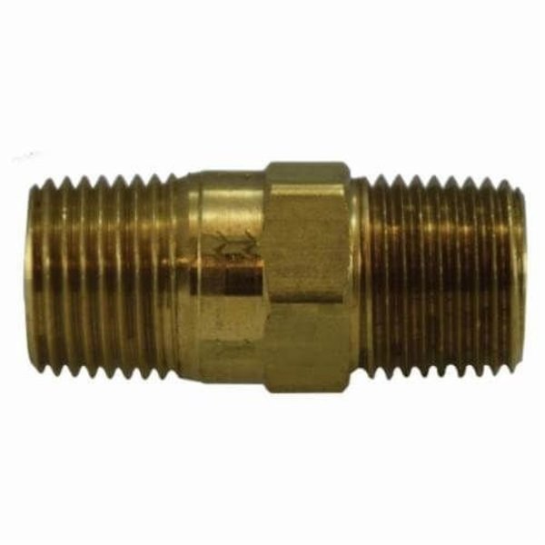 Midland Metal Check Valve, 38 Nominal Size, Male, 500 psi, 180 deg F, Media AirInert GasWater, Brass Body,  46572